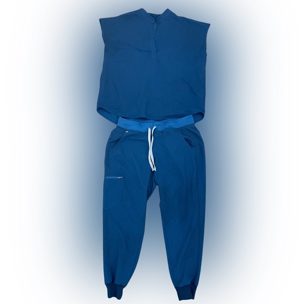 Figs scrub set medium blue